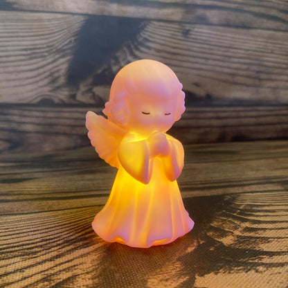 LUMINÁRIA LED ANJINHO ROSA 9,5CM (1 UNIDADE)