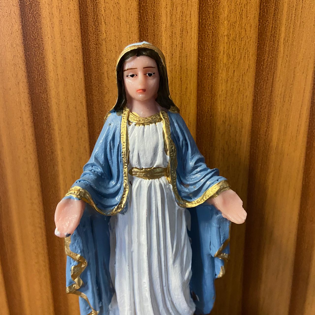 IMAGEM DE RESINA NACIONAL NOSSA SENHORA DAS GRAÇAS 14,5CM (1 UNIDADE)