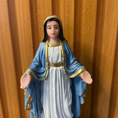 IMAGEM DE RESINA NACIONAL NOSSA SENHORA DAS GRAÇAS 14,5CM (1 UNIDADE)