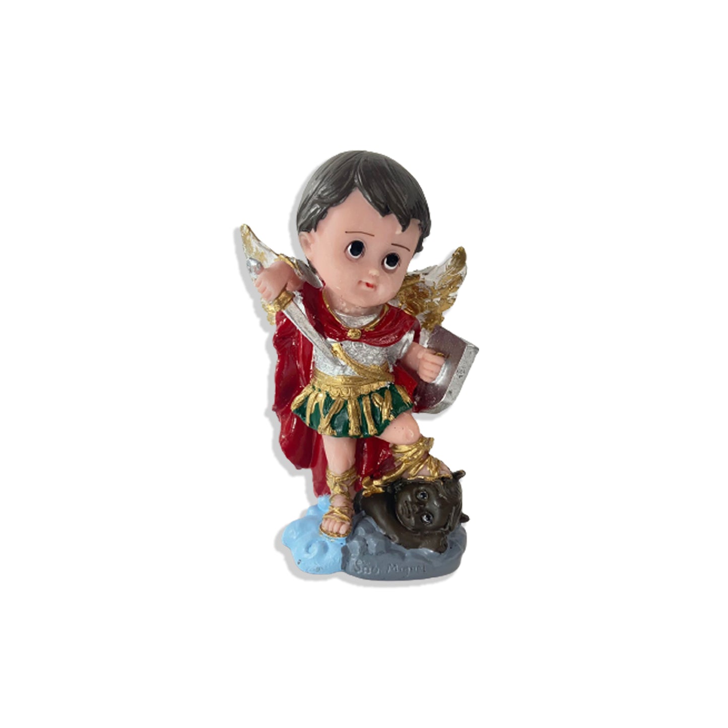 IMAGEM DE RESINA NACIONAL SÃO MIGUEL INFANTIL 14CM (1 UNIDADE)