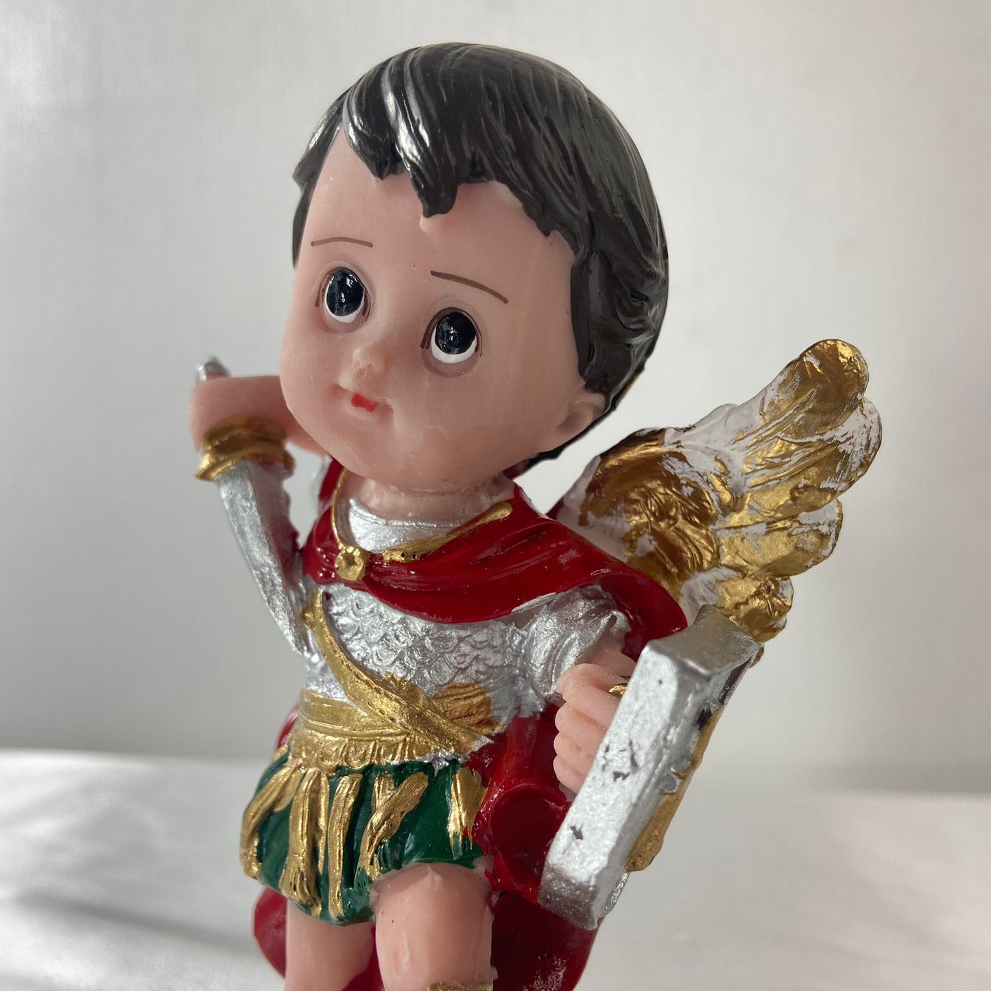 IMAGEM DE RESINA NACIONAL SÃO MIGUEL INFANTIL 14CM (1 UNIDADE)