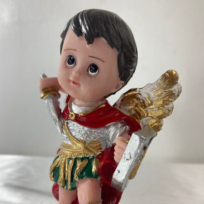 IMAGEM DE RESINA NACIONAL SÃO MIGUEL INFANTIL 14CM (1 UNIDADE)
