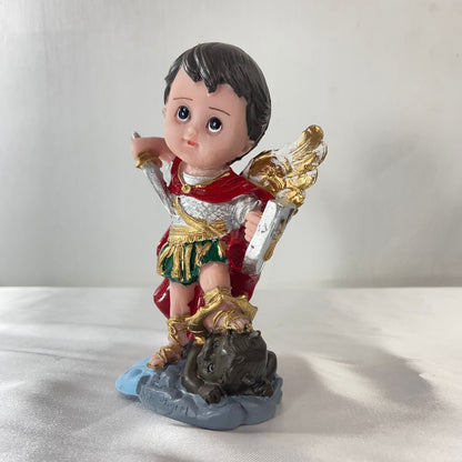 IMAGEM DE RESINA NACIONAL SÃO MIGUEL INFANTIL 14CM (1 UNIDADE)