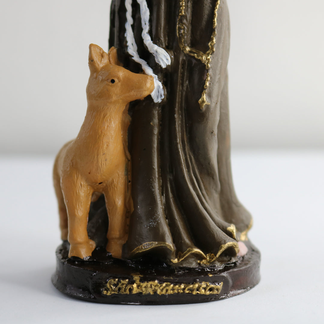 IMAGEM DE RESINA NACIONAL SÃO FRANCISCO DE ASSIS 14CM (1 UNIDADE)