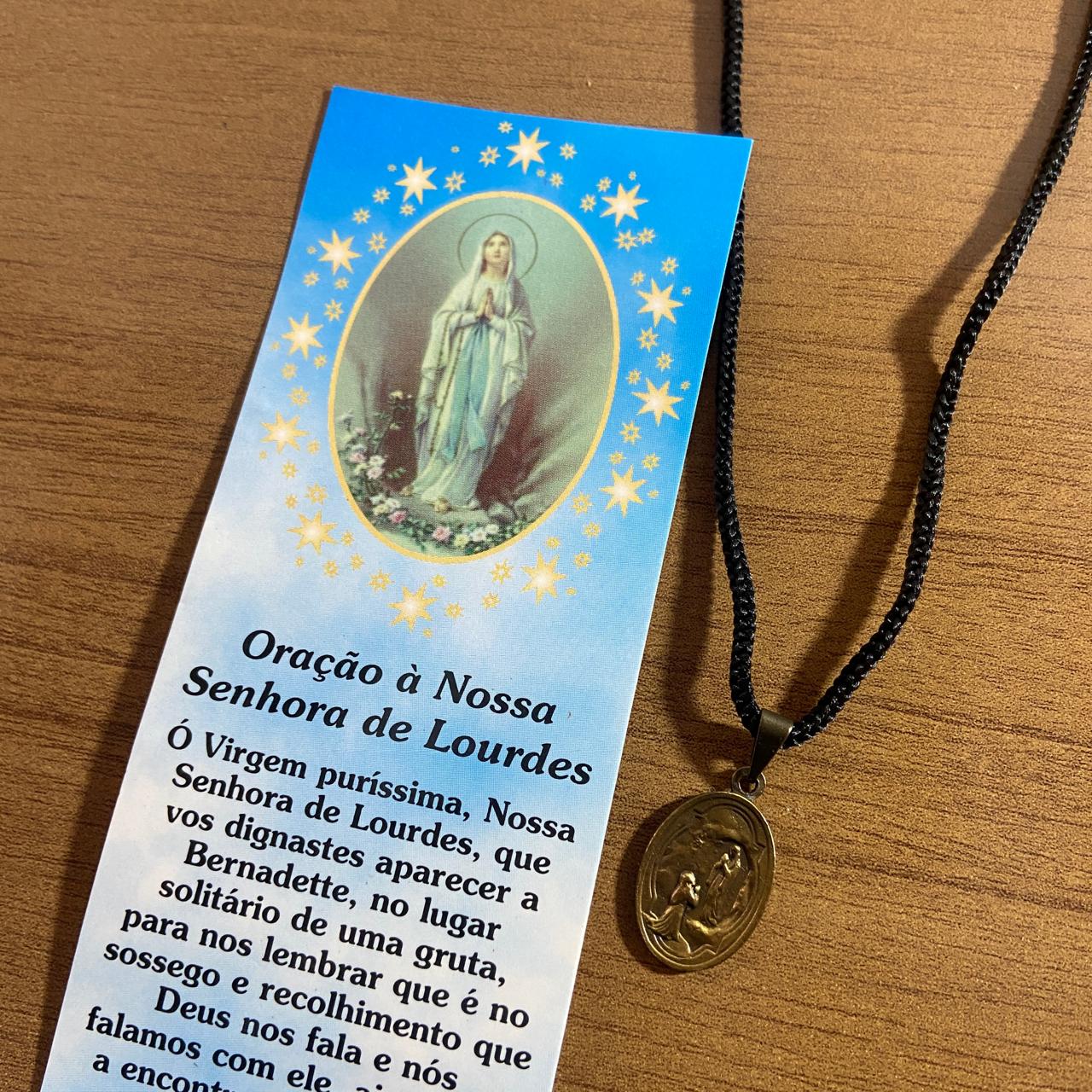 CORDÃO COM MEDALHA OURO VELHO NOSSA SENHORA DE LOURDES (1 UNIDADES)