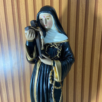 IMAGEM DE GESSO SANTA RITA DE CÁSSIA 40CM (1 UNIDADE)