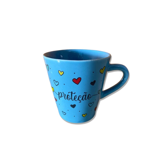 XÍCARA AZUL MOD1 PROTEÇÃO 120ML (1 UNIDADE)