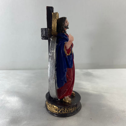 IMAGEM DE RESINA NACIONAL SANTAS CHAGAS DE JESUS 12,5CM (1 UNIDADE)