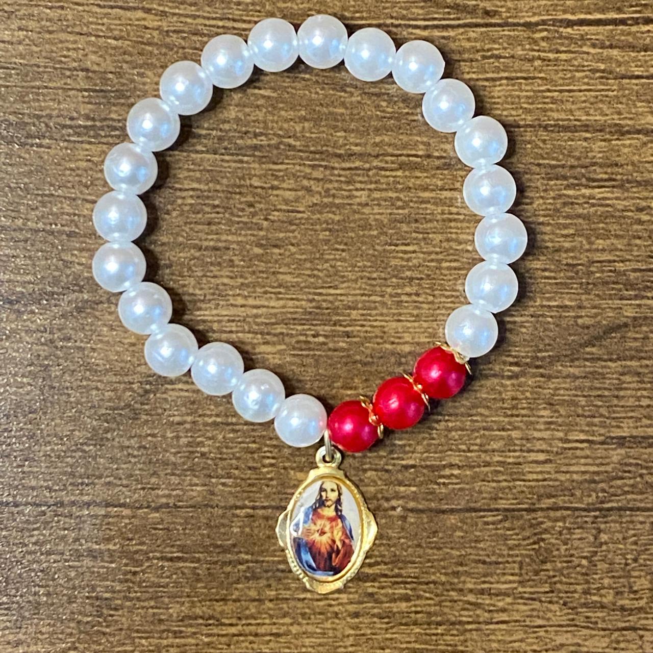 PULSEIRA PÉROLA SAGRADO CORAÇÃO DE JESUS   (01 UNIDADE)
