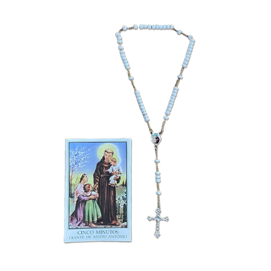 TERÇO MIÇANGA SANTO ANTÔNIO 4MM (1UNIDADE)