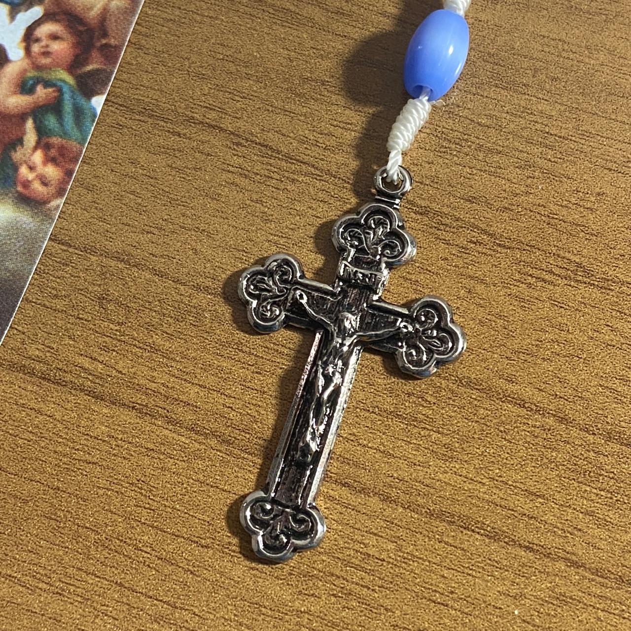 TERÇO DE VIDRO NOSSA SENHORA DA IMACULADA CONCEIÇÃO 6MM (1 UNIDADE)