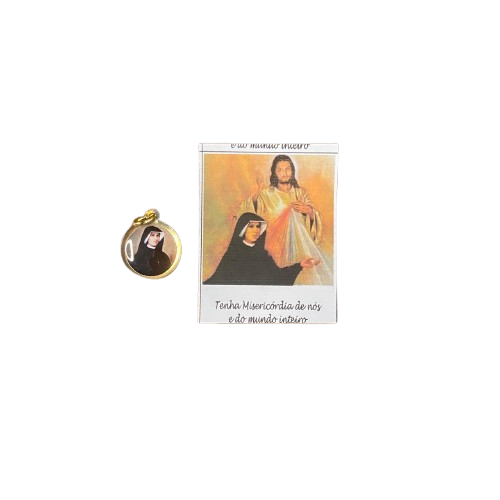 MEDALHA DUPLA FACE JESUS MISERICORDIOSO (12 UNIDADES)