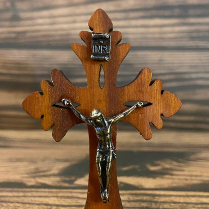 CRUCIFIXO MADEIRA DE MESA 9,5 CM (1 UNIDADE)