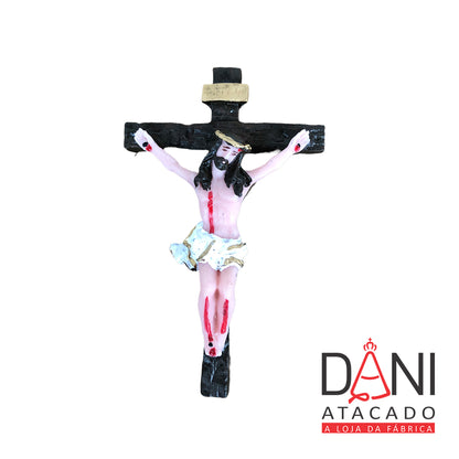 CRUCIFIXO DE RESINA NACIONAL 11CM (1 UNIDADE)