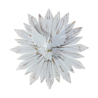 MANDALA MADEIRA BRANCA DIVINO ESPIRITO SANTO  75X71CM (1 UNIDADE)