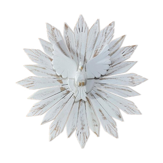 MANDALA MADEIRA BRANCA DIVINO ESPIRITO SANTO  75X71CM (1 UNIDADE)