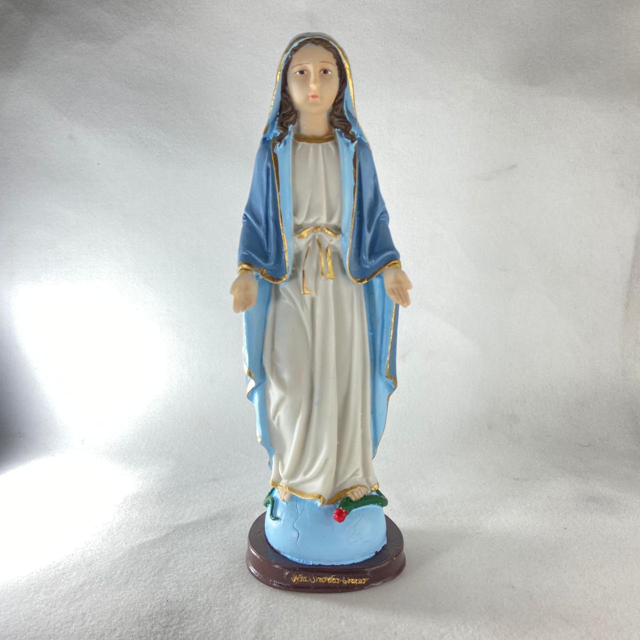 IMAGEM DE RESINA NACIONAL NOSSA SENHORA DAS GRAÇAS 30CM (1 UNIDADE)