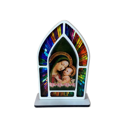 CAPELA MDF VITRAL NOSSA SENHORA DO BOM CONSELHO 18CM (1 UNIDADE)