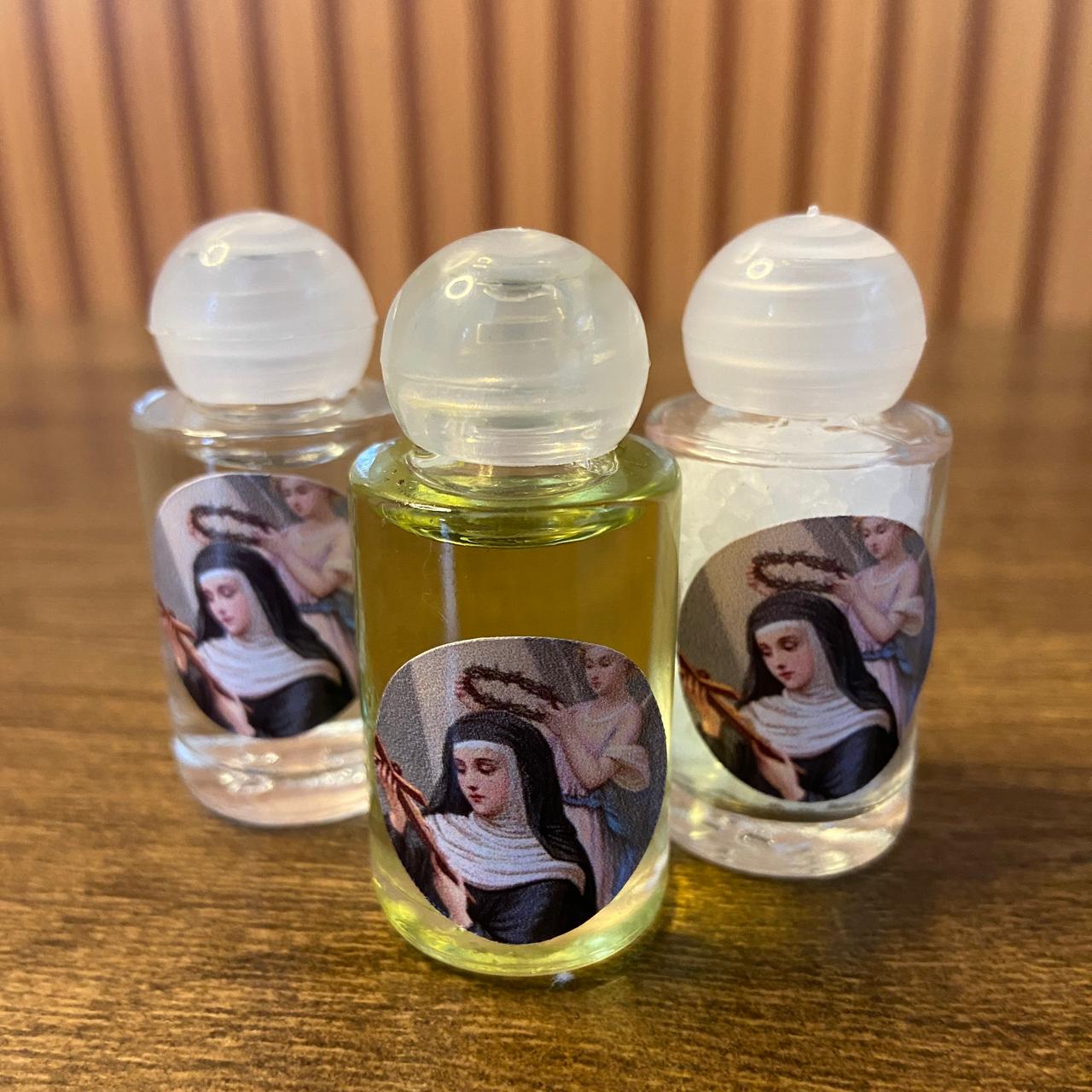 KIT AGUA SAL E ÓLEO SANTA RITA DE CÁSSIA MOD 2 (1 UNIDADE)