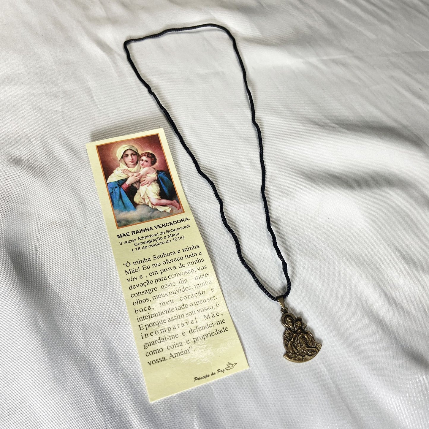 CORDÃO COM MEDALHA OURO VELHO MÃE RAINHA  (1 UNIDADES)