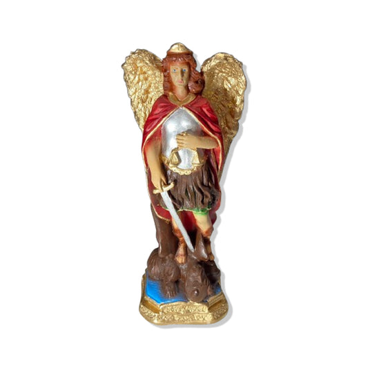 IMAGEM DE GESSO SÃO MIGUEL ARCANJO 23CM (1 UNIDADE)