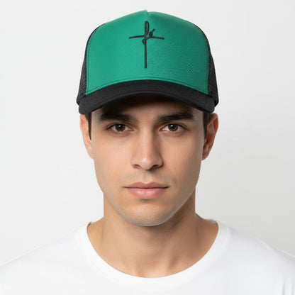 BONÉ FÉ VERDE E PRETO  (1 UNIDADES)