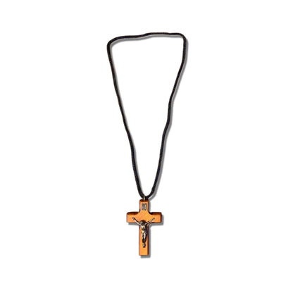 CORDÃO COM CRUCIFIXO DE MADEIRA ( 1 UNIDADE)