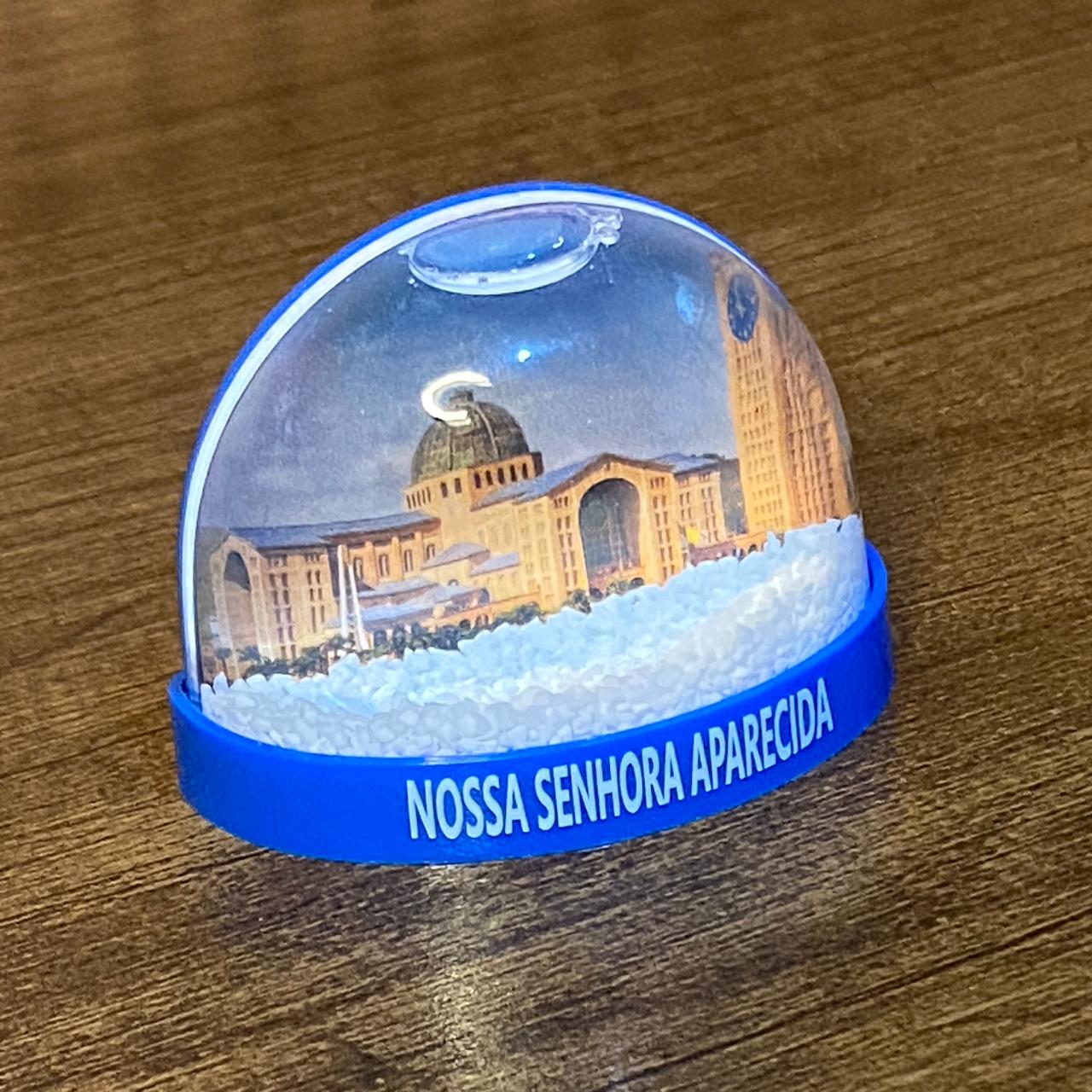 IMÃ GLOBO DE NEVE BASÍLICA DE NOSSA SENHORA APARECIDA (1 UNIDADE)