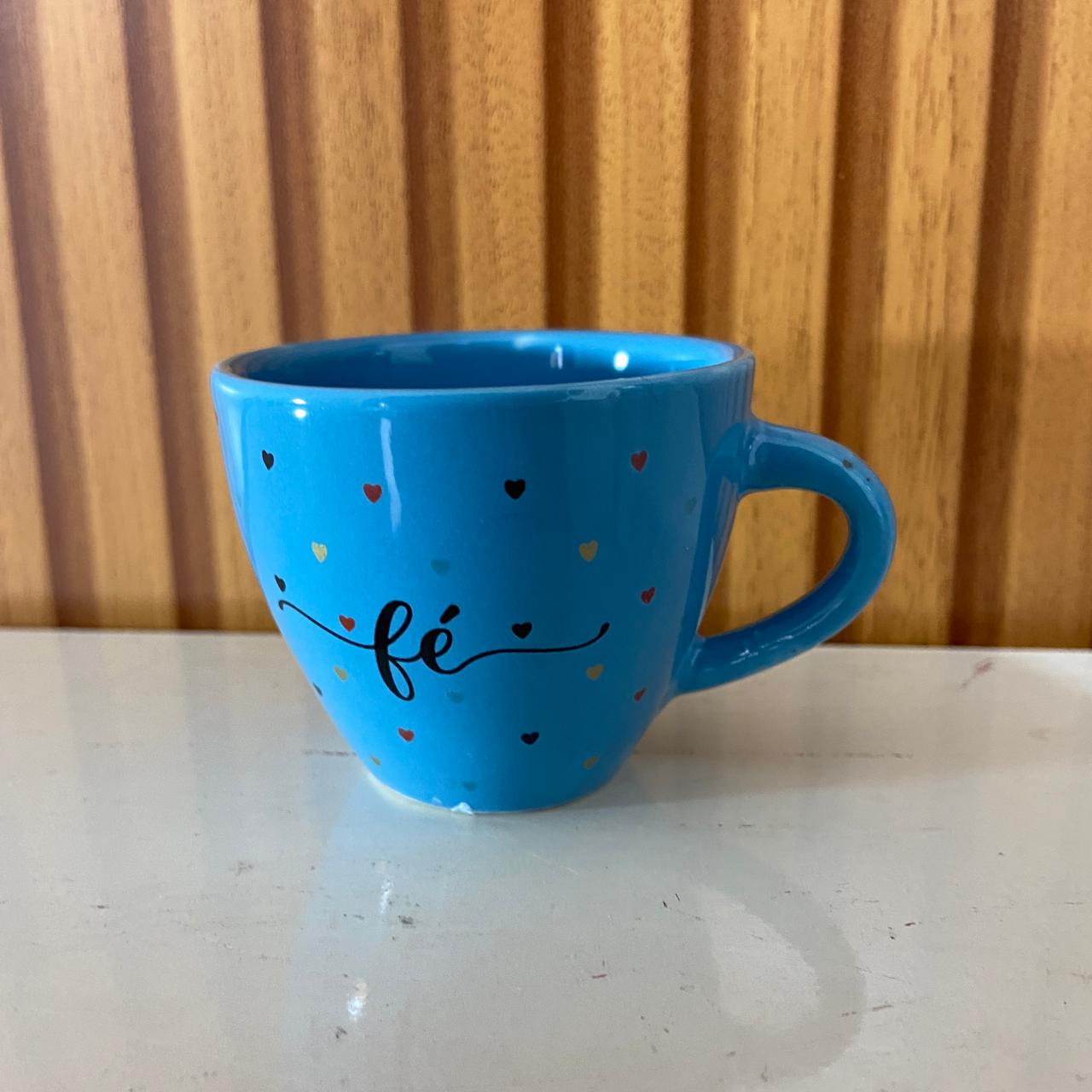 XÍCARA COQUINHO AZUL FÉ (1 UNIDADE)