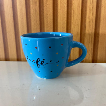 XÍCARA COQUINHO AZUL FÉ (1 UNIDADE)