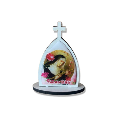 CAPELA MDF DESMONTÁVEL SANTA RITA DE CÁSSIA 11CM (1 UNIDADE)