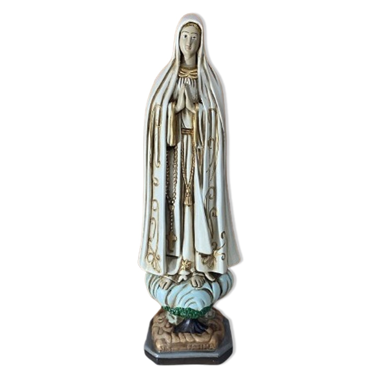 IMAGEM DE GESSO NOSSA SENHORA DE FÁTIMA 50CM (1 UNIDADE)