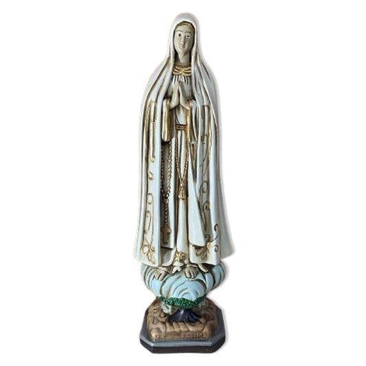 IMAGEM DE GESSO NOSSA SENHORA DE FÁTIMA 50CM (1 UNIDADE)