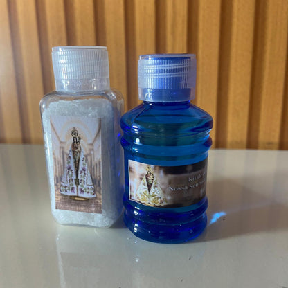 KIT AGUA E SAL NOSSA SENHORA DE NAZARÉ (1 UNIDADE)