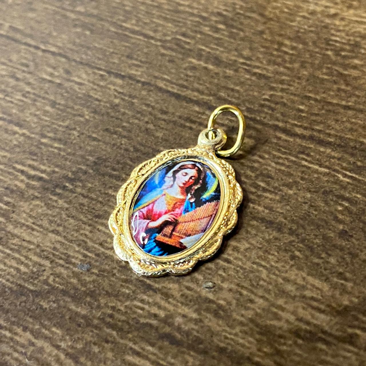 MEDALHA ALUMINIO SANTA CECÍLIA(36 UNIDADES)