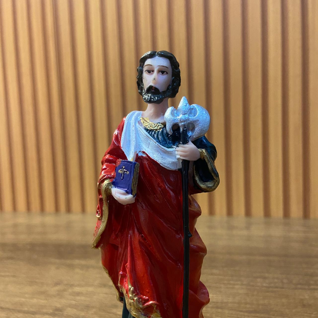 IMAGEM DE RESINA NACIONAL SÃO JUDAS 14CM (1 UNIDADE)