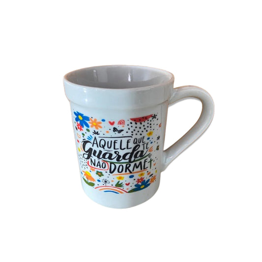 CANECA BRANCA AQUELE QUE TE GUARDA... 220ML (1 UNIDADE)