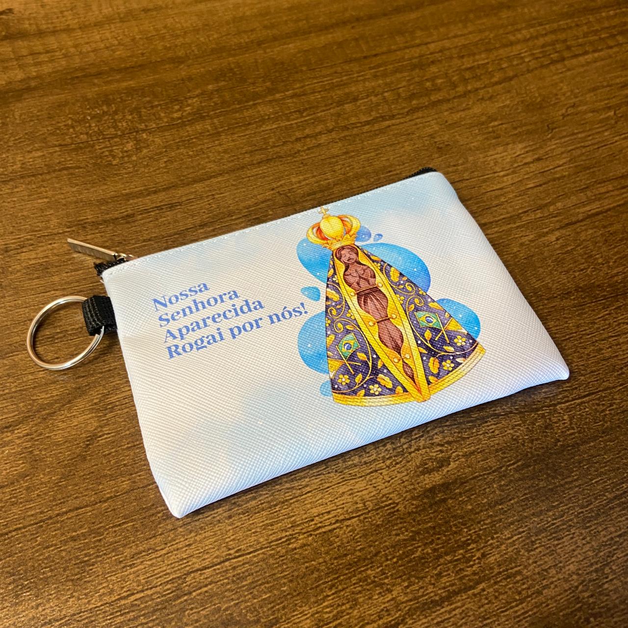 BOLSA PORTA MOEDAS NOSSA SENHORA APARECIDA MOD2 (1 UNIDADE)