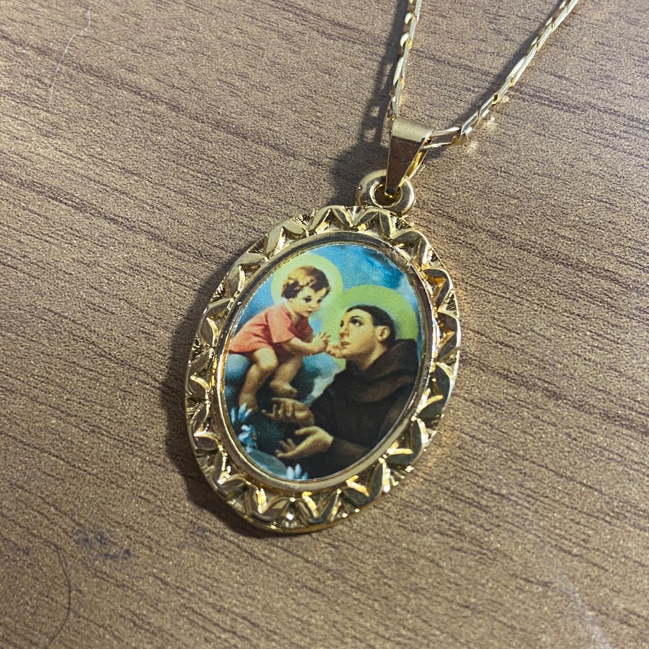 CORRENTE DOURADA SANTO ANTÔNIO MOD1 ( 1 UNIDADES)