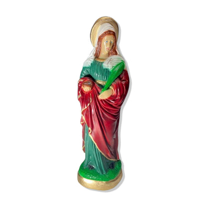 IMAGEM DE GESSO SANTA LUZIA 32CM (1 UNIDADE)