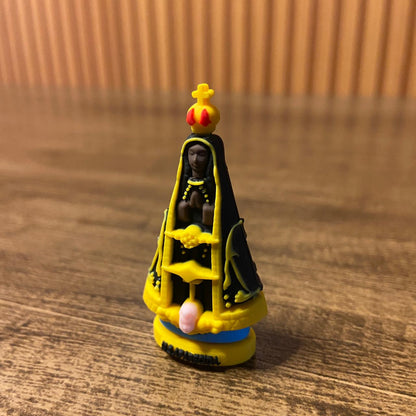 IMAGEM DE BORRACHA NOSSA SENHORA APARECIDA 05CM (3 UNIDADES)