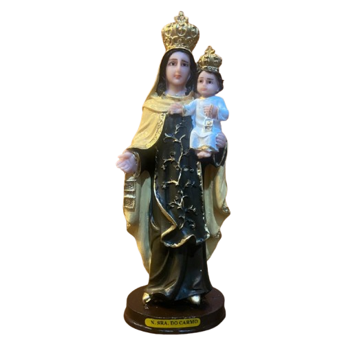 IMAGEM DE RESINA NACIONAL NOSSA SENHORA DO CARMO 21CM (1 UNIDADE)
