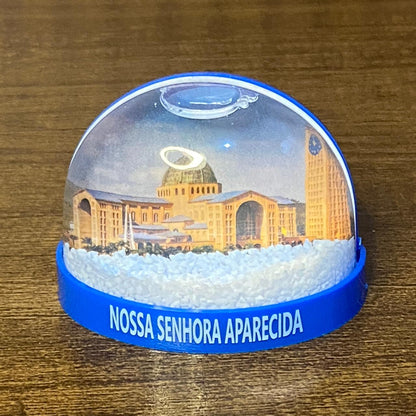 IMÃ GLOBO DE NEVE BASÍLICA DE NOSSA SENHORA APARECIDA (1 UNIDADE)