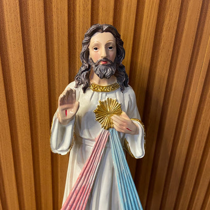 IMAGEM DE RESINA IMPORTADA JESUS MISERICORDIOSO 30CM (1 UNIDADE)