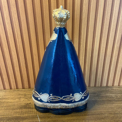 IMAGEM DE GESSO NOSSA SENHORA APARECIDA PINTADA 30CM  (1 UNIDADE)