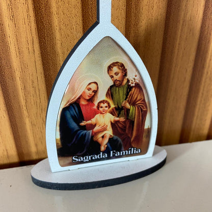 CAPELA MDF DESMONTÁVEL SAGRADA FAMÍLIA 11CM (1 UNIDADE)