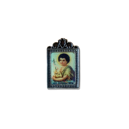 ADORNO DE MESA METAL SÃO JOÃO BATISTA MENINO 5CM (1 UNIDADE)