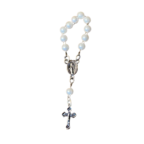 DEZENA DE DEDO PEROLA BRANCA 6MM (12 UNIDADES)