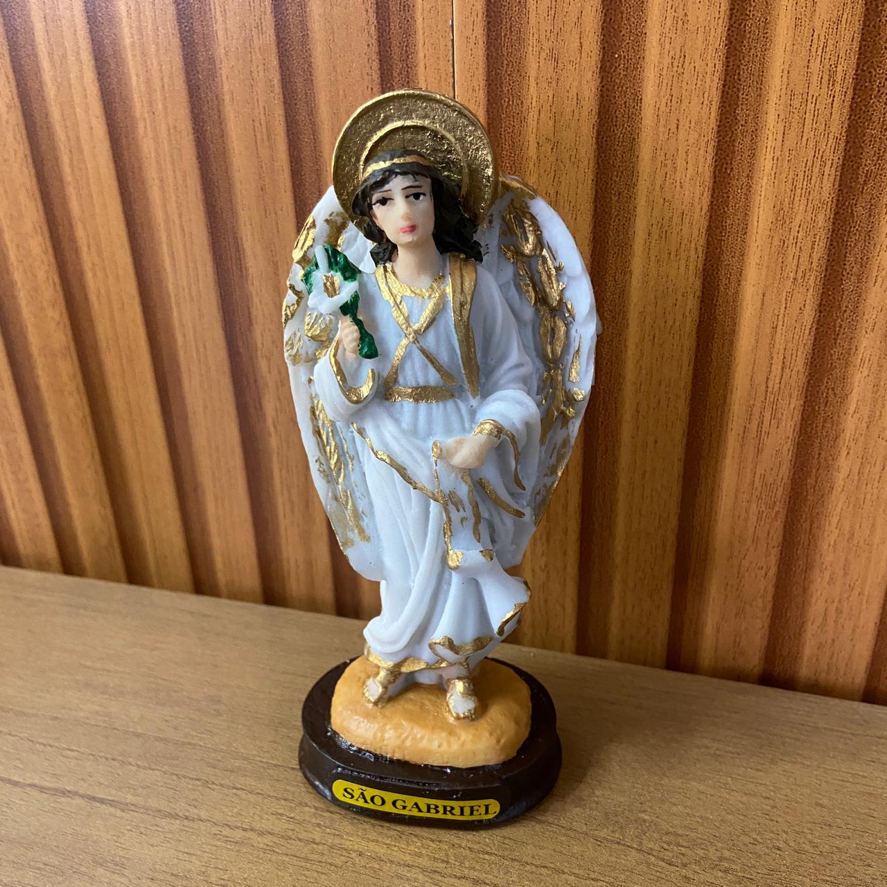 IMAGEM DE RESINA NACIONAL SÃO GABRIEL ARCANJO 14CM (1 UNIDADE)