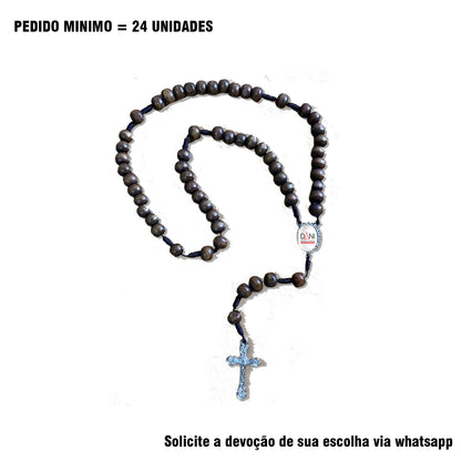 TERÇO DE MADEIRA PERSONALIZADO 8MM (1 UNIDADE)